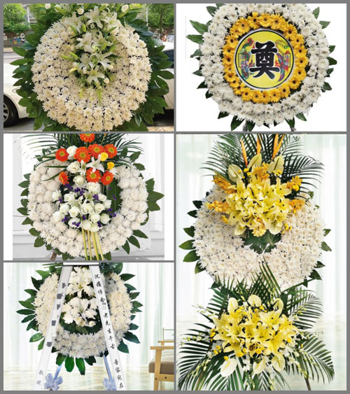 浙江省宁波江北区庄桥街道居陆村花圈速递